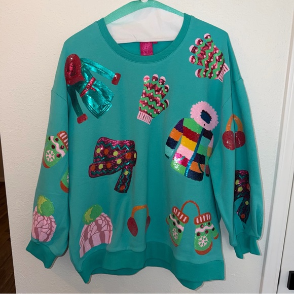 QUEEN OF SPARKLES Sweaters - Snow Gear Sweatshirt by Queen of Sparkles.